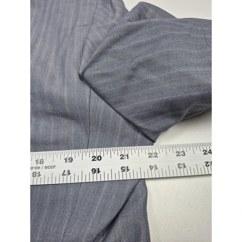 VTG Scabal Suit Mens 42R Gray Stripe Wool 2 Piece 36x36 Western Germany NWT